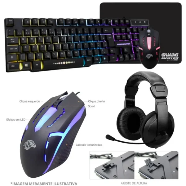 PC Gamer AMD Ryzen 5 4600G, 16GB RAM, Placa de video Radeon Vega 7, SSD 480GB, Fonte 550W + Monitor 23" LED 75hz + Kit Gamer Completo - TOB COMPUTERS - Image 4
