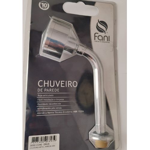 Chuveiro De Parede Articulado 1/2" Abs 3000 Cc40 Fani