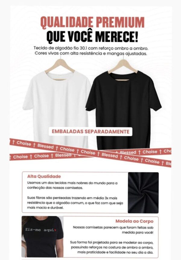 Camiseta Feminina Preta - Até sermos um - Image 5