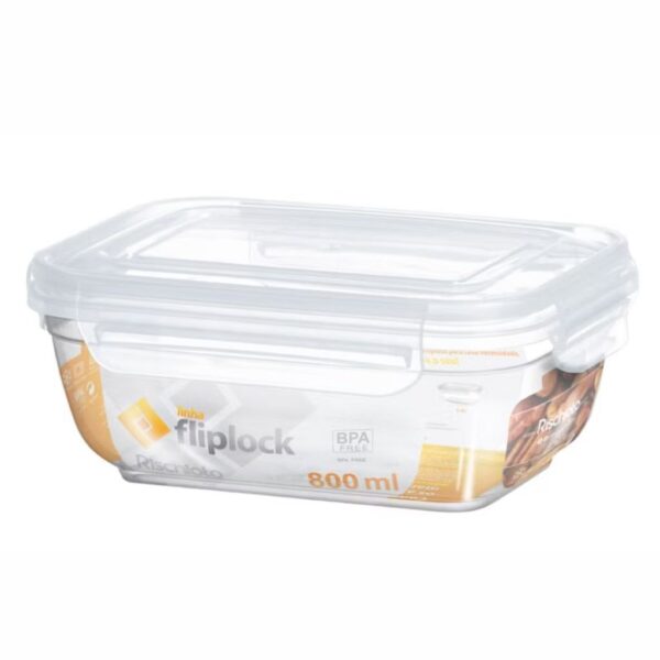 Kit 3 Pote Flip Lock Rischioto 400Ml 800Ml 1,4L Plástico. - Image 2