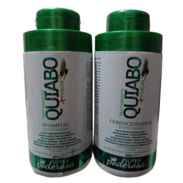Kit-Shampoo-Condicionador-Tratamento-Quiabo+Força 450+450ml-Efeito-de-Salão - Image 2