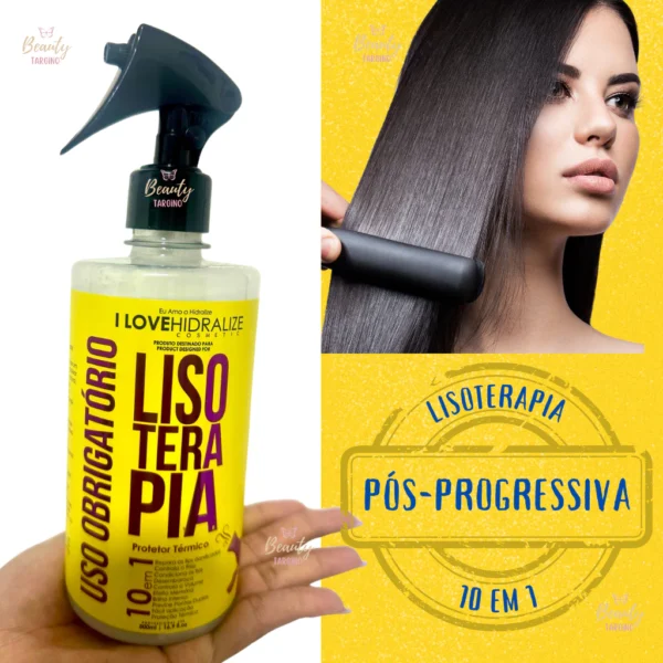 Protetor Térmico Lisoterapia 10 em 1 – Brilho, Proteção e Tratamento Completo - 500ml - Image 4