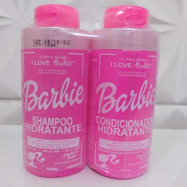 Kit-Shampoo-Condicionador Da Barbie - Hidratação 500+500ml - Image 3
