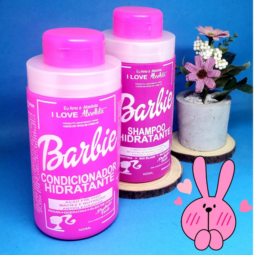 Kit-Shampoo-Condicionador Da Barbie - Hidratação 500+500ml
