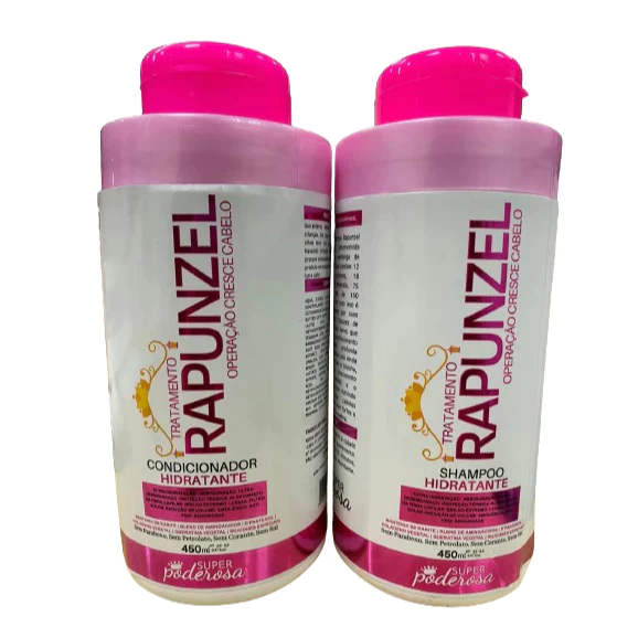 Kit Super Poderosa Rapunzel - Crescimento, Hidratação e Fortalecimento Capilar | 2x 450ml