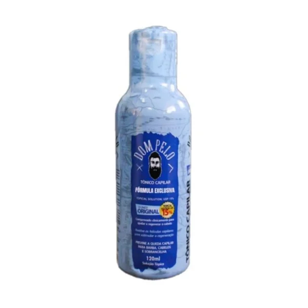 Tônico Capilar Dom Pelo 15% – Crescimento e Fortalecimento para Cabelos, Barba e Sobrancelhas 120ml