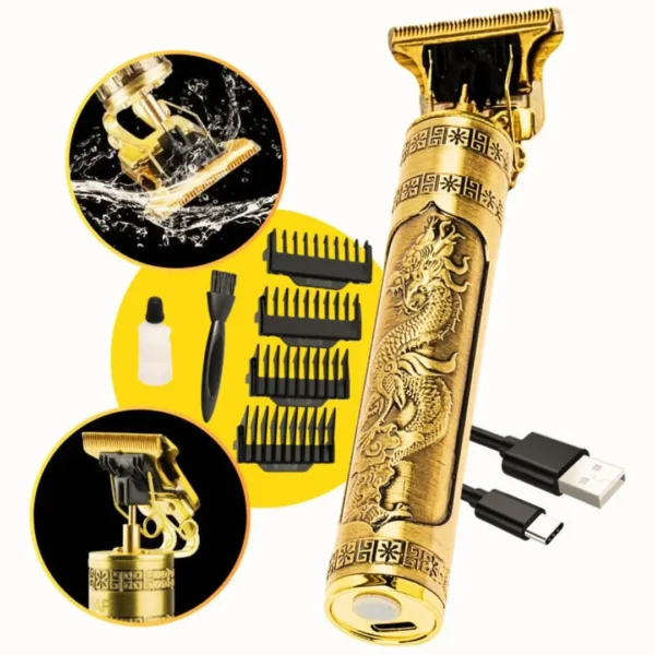Maquina Acabamento Profissional portátil Cabelo Barba Sem Fio Dragão - Image 5