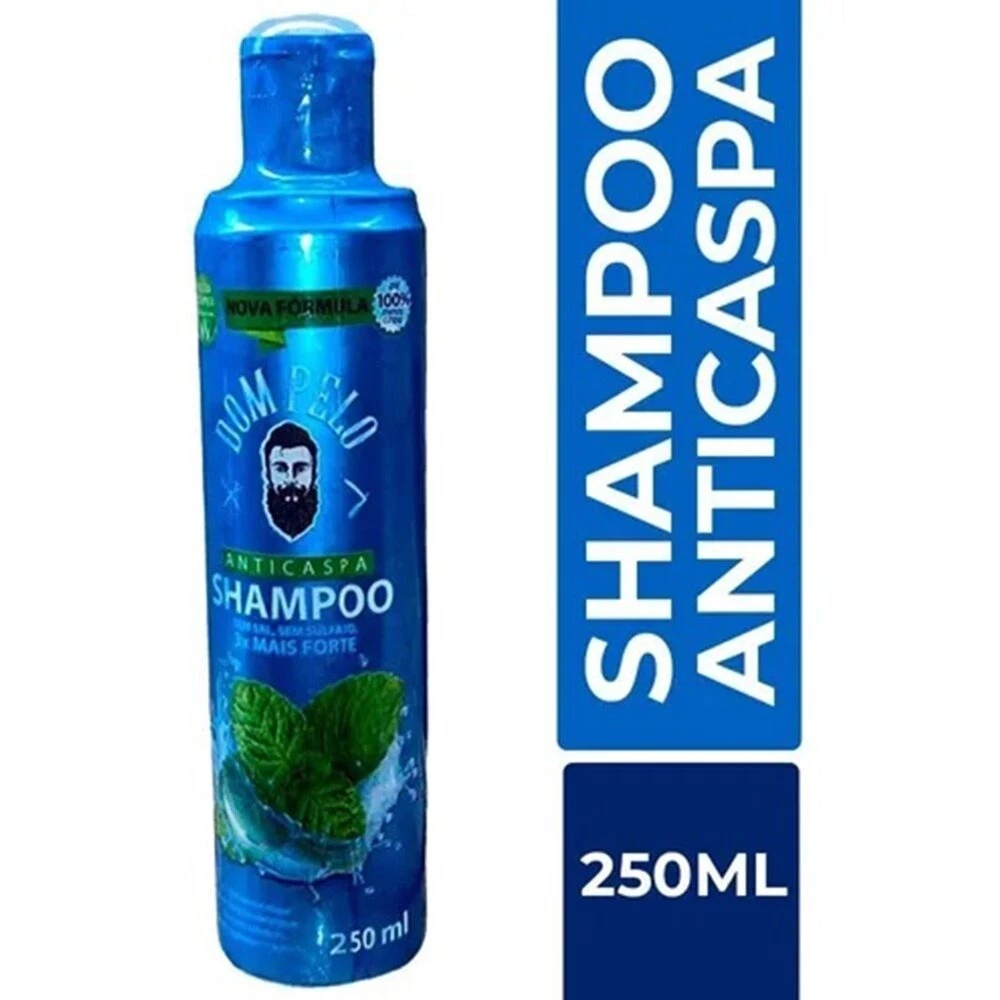 Shampoo Anticaspa Dom Pelo – Limpeza Profunda, Controle da Oleosidade e Alívio da Coceira 250ml
