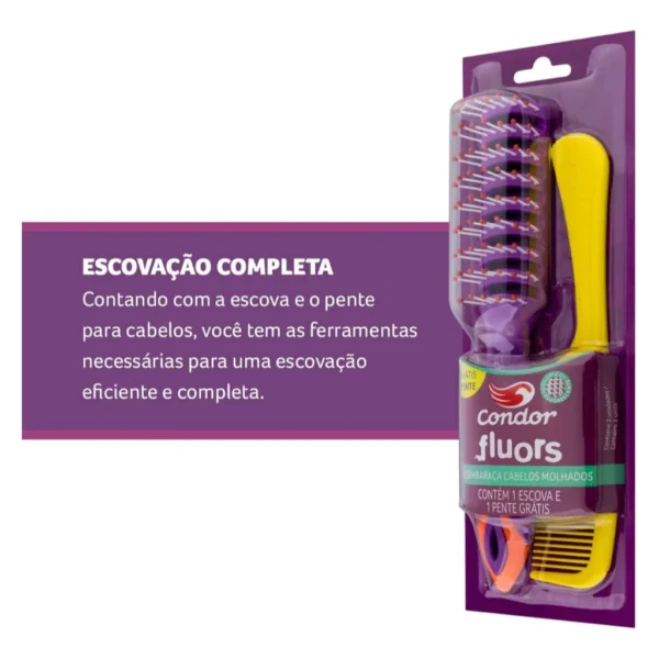 Kit Condor Fluors - Escova + pente - Image 4